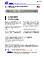 Link electronics 861-XL818F Specification Sheet предпросмотр