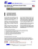 Link electronics 861-XL818G Specification Sheet предпросмотр