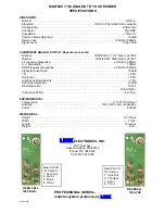 Предварительный просмотр 2 страницы Link electronics DigiFlex 1163 Specification Sheet