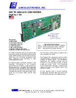 Preview for 1 page of Link electronics DigiFlex 1165 Specification Sheet