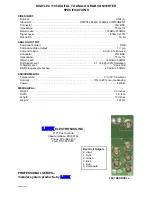 Preview for 2 page of Link electronics DigiFlex 1165 Specification Sheet