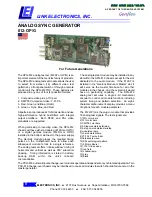 Preview for 1 page of Link electronics Genflex 812-OP/G Specification Sheet