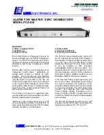 Link electronics Genflex PCA-819 Specification Sheet предпросмотр