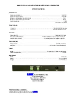 Предварительный просмотр 2 страницы Link electronics Genflex PCA-819 Specification Sheet