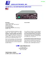 Link electronics LEI-532 Specification Sheet предпросмотр