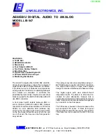 Предварительный просмотр 1 страницы Link electronics LEI-547 Specification Sheet