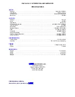 Предварительный просмотр 2 страницы Link electronics PAF-823 Specification Sheet