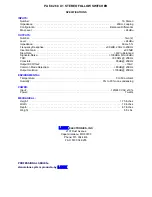 Предварительный просмотр 2 страницы Link electronics PAF-826 Specification Sheet