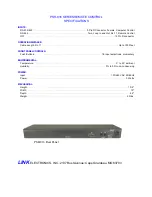 Предварительный просмотр 2 страницы Link electronics PSR-816 Series Specification Sheet