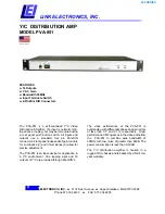 Link electronics PVA-851 Specification Sheet предпросмотр