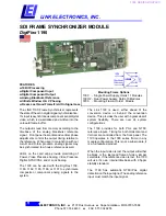 Предварительный просмотр 1 страницы Link electronics SDI Frame Synchronizer Module DigiFlex 1190 Specifications