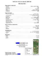 Preview for 2 page of Link electronics SDI to Analog Composite & Y/C DigiFlex 1159 Specification Sheet