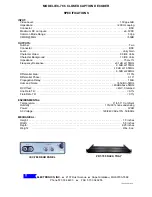 Предварительный просмотр 2 страницы Link electronics Two Field Closed Caption Decoder IEC-786 Specification Sheet