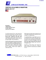 Предварительный просмотр 1 страницы Link electronics Vertical Blanking Insertion IEC-787 Specification Sheet