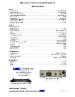 Предварительный просмотр 2 страницы Link electronics Vertical Blanking Insertion IEC-787 Specification Sheet