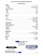 Preview for 2 page of Link electronics Video Distribution Amplifier IEC-750 Specification Sheet