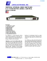 Предварительный просмотр 1 страницы Link electronics VSW-824 Specification Sheet