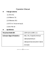 Preview for 5 page of LINK-MI LM-CX100IR Operation Manual