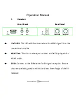 Preview for 10 page of LINK-MI LM-CX100IR Operation Manual