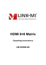 Preview for 1 page of LINK-MI LM-HD808-4K Operating Instructions Manual