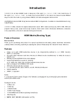 Preview for 2 page of LINK-MI LM-HD808-4K Operating Instructions Manual