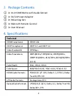 Preview for 5 page of LINK-MI LM-MX42-4K2K User Manual