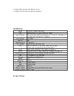 Preview for 2 page of LINK-MI LM-T033 User Manual