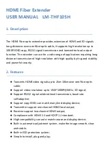 Preview for 1 page of LINK-MI LM-THF105H User Manual