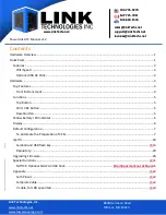 Предварительный просмотр 2 страницы Link Technologies PowerLink AT2 Manual