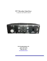 Предварительный просмотр 1 страницы Link PJ7rmn5068a Configuration And Installation Manual