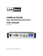 LinkBone 8x8 Matrix User Manual предпросмотр