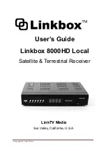 Предварительный просмотр 1 страницы Linkbox 8000HD User Manual