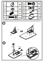 Предварительный просмотр 5 страницы Link's ALEXIS LAPTOP TABLE 50 500 560 Assembling Instruction