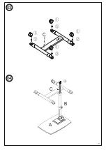 Предварительный просмотр 6 страницы Link's ALEXIS LAPTOP TABLE 50 500 560 Assembling Instruction