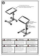 Предварительный просмотр 7 страницы Link's ALEXIS LAPTOP TABLE 50 500 560 Assembling Instruction