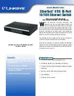 Linksys 4116 - EtherFast Switch Specifications preview