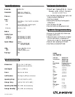 Preview for 2 page of Linksys BEFN2PS4 - EtherFast Cable/DSL And Voice Router Specifications