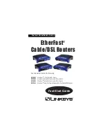 Предварительный просмотр 1 страницы Linksys BEFSR11 - EtherFast Cable/DSL Router Fast Start Manual