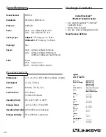 Предварительный просмотр 2 страницы Linksys BEFSR11 - EtherFast Cable/DSL Router Specifications