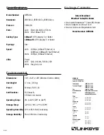 Preview for 2 page of Linksys BEFSR81 - EtherFast Cable/DSL Router Specifications