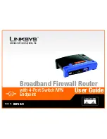 Предварительный просмотр 1 страницы Linksys BEFSX41 - Instant Broadband EtherFast Cable/DSL Firewall Router User Manual