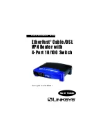 Preview for 1 page of Linksys BEFVP41 - EtherFast Cable/DSL VPN Router User Manual