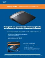 Preview for 1 page of Linksys E2500 Specifications