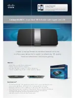 Linksys EA4500 Specifications предпросмотр