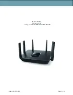 Preview for 1 page of Linksys EA9300 Reviewer'S Manual