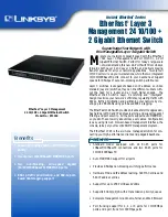 Linksys EF1324 Specifications preview