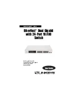 Предварительный просмотр 1 страницы Linksys EF24G2 - EtherFast Dual Gigabit User Manual