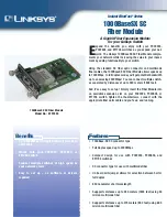 Preview for 1 page of Linksys EFPC2SC Specifications