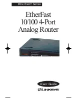 Предварительный просмотр 1 страницы Linksys EFROU44 - EtherFast 10/100 Analog Router User Manual