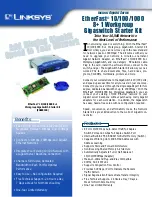 Preview for 1 page of Linksys EG0801SK - EtherFast Network Starter Specifications